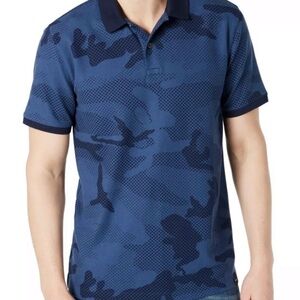 DKNY Mens Short Sleeve Polo Shirt Camouflage